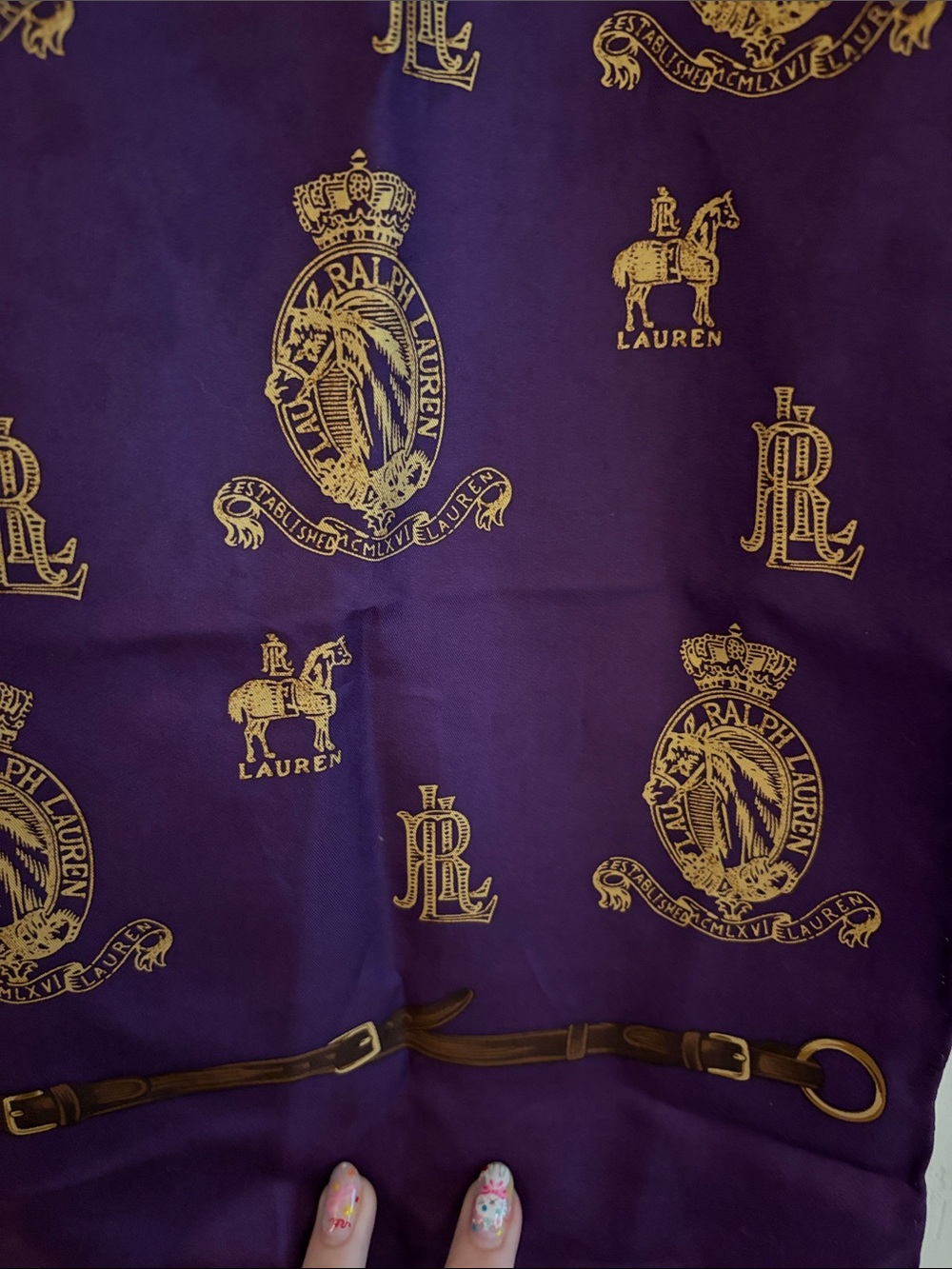 Ralph Lauren vintage equestrian scarf - Picture 2 of 4